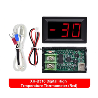 XH-B310 termometer suhu tinggi Digital pengukur temperatur Digital Industri termokopel tipe-k-30 ~ 800 derajat DC 12V