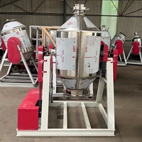 Mélangeur à tambour rotatif de laboratoire, mini mélangeur à double cône, mélangeur à herbes, épices, poudres, baril de mélange, 100 kg, 200 kg