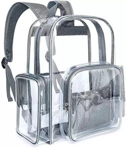 Mochila Transparente de PVC Impermeable Personalizada para Mujer, Mochila Transparente de PVC - Product Image 1