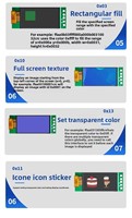 0,96-Zoll-Displaymodul mit serieller Schnittstelle GC9107 Smart TFT LCD-Bildschirm UART-Kommunikation 80x160 Auflösung Weißlicht-LED-Hintergrundbeleuchtung