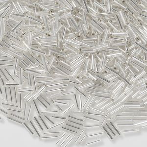 FGB Crystal Wholesale 2x6mm Silver Lined Tube <strong>Beads</strong> DIY Handmade Jewelry Bracelet Necklace <strong>Beads</strong> Accessories <strong>Bugle</strong> Glass <strong>Beads</strong> - Product Image 4