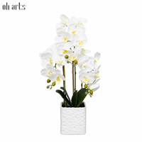 OH Vente en gros – Orchidée Phalaenopsis artificielle effet naturel, résistante aux UV et aux intempéries, pour la décoration d'hôtels, villas et jardins