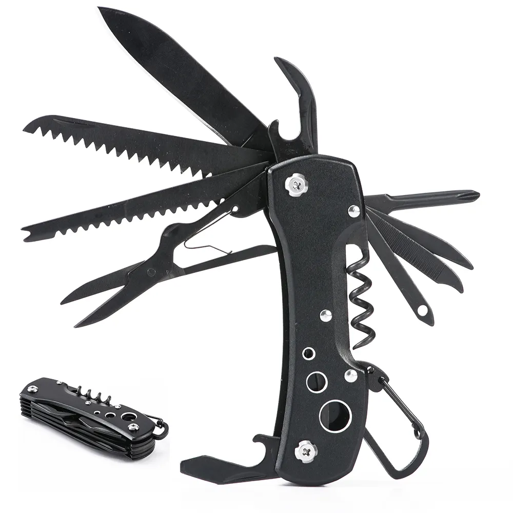 Stainless steel multifunction outdoor survival camping foldable folding multi purpose tool