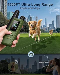Kalung Kejut Anjing - Kalung Pelatihan Anjing 4500FT dengan Remote, Kalung Anjing Elektrik Tahan Air IPX8 dengan 4 Mode Pelatihan - Product Image 3