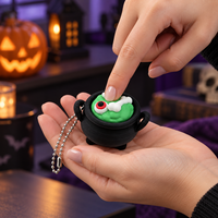 Porte-clés Fidget Clicker Personnalisé Saison Spooky, Breloque de Sac Imprimée en 3D, Cadeaux de Fête d'Halloween, Cadeaux pour la Guignole ou la Friandise