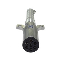 Autone 7 Core Metal Plug 7Pin 24V Zinc & Nickel Heavy Duty Remorque Plug Avec Ressort Pour ABS