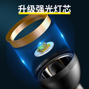 Lampe latérale Cob en alliage d'aluminium, lampe de poche 5W rechargeable, haute intensité, portable, pour usage extérieur et domestique, avec chargeur - Product Image 2
