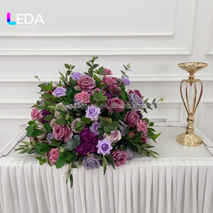 ลูกบอลดอกไม้ประดิษฐ์สีม่วงดีไซน์ใหม่ของ LEDA สำหรับตกแต่งงานแต่งงาน - Product Image 3