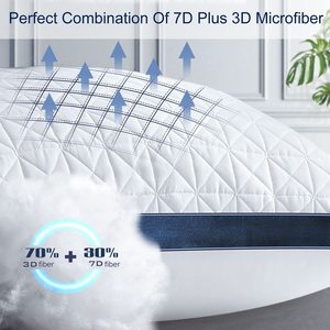 <span class=keywords><strong>Oreiller</strong></span> en fibre de microfibre de polyester oreillers à bas prix cinq étoiles king Size <span class=keywords><strong>grand</strong></span> lit oreillers de lit de qualité hôtelière 50x70 pour hôtel - Product Image 3