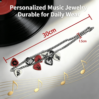Collier personnalisé avec plectre de guitare gravé, cadeau personnalisé pour les musiciens et les amateurs de musique