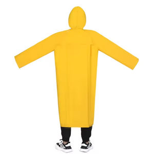 Impermeables de Buena Calidad, Impermeable Amarillo de PVC y Poliéster, Chaqueta Impermeable, Poncho Estampado - Product Image 6