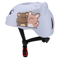 Casque bébé motif ours mignon certifié CE en PC et EPS, léger et réglable pour vélo, trottinette, patins à roulettes, demi-coque pour tout-petit