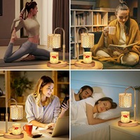 Lampu Penghangat Lilin Elektrik Lampu Peleleh Lilin dengan Timer Aroma Terapi Pengharum Ruangan Lampu Malam Dapat Diatur Kecerahannya Dekorasi Rumah Hadiah