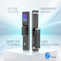 Cerradura Inteligente para Puerta, Totalmente Automática, con Reconocimiento Facial 3D, Almacenamiento en Tarjeta de Memoria, Aplicación TTLOCK, para Puerta de Aluminio, Hotel, Apartamento