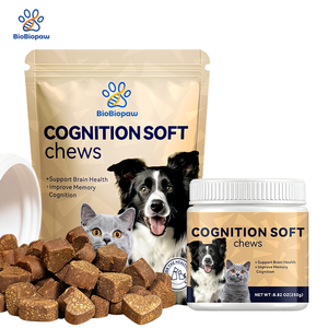Suppléments à mâcher doux pour la cognition des chiens, DHA + Ginkgo Biloba, améliore la cognition de la mémoire, soutien cérébral du vieillissement des chiens âgés - Product Image 1