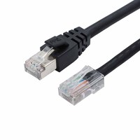 Conector de Cable de Soldadura Industrial M12 con Código D a RJ45 de 4 Pines, Enchufe Impermeable, Arnés de Cables M12