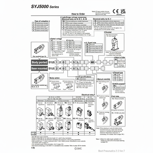 Válvula solenoide SMC Pneumatics, válvulas de control de SYJ5440-5GZ, producto - Product Image 1