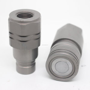 Acopladores Hidráulicos de Desconexión Rápida 1/4G FFH 50MPA de Cara Plana para Minicargadoras, Soldadura por Termofusión ISO 16028 - Product Image 4