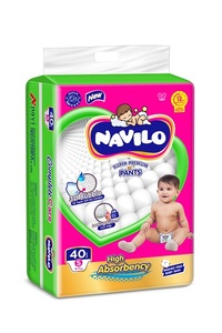 ผลิตภัณฑ์ดูแลเด็กนัวิโล บับเบิ้ล เบบี้ แคร์ ผ้าอ้อมเด็ก แพมเพอร์ ขนาดเล็ก ออกแบบมาเพื่อความนุ่มนวล สบาย ซึมซับได้ดีเยี่ยม ป้องกันการรั่วซึม - Product Image 4
