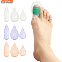 Protectores de Dedos MediToes para Ducha y Natación, Fundas de Silicona para los Dedos, para Pedicura, Manicura, Protección de Heridas y Remojo de Uñas