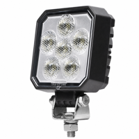 Projecteur de travail carré à 5 LED, étanche, 12V 24V, pour camion, excavatrice, chariot élévateur, véhicule tout-terrain 4x4