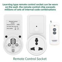 Prise de télécommande AL09-RC multi-usage standard européenne 433M interrupteur horaire RF télécommande à fonctions multiples pour la maison OEM ODM