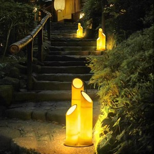Đèn LED sân vườn bằng thép không gỉ kiểu tre hiện đại, chống nước IP65, đèn cột cảnh quan ngoài trời, chủ đề Giáng sinh, công viên - Product Image 3