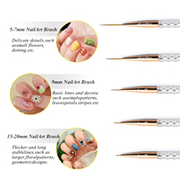 Offre Spéciale professionnel de luxe Uv Ombre plat ovale doublure inclinée Nail Art Gel ensembles de pinceaux poignée en acrylique transparent Logo personnalisé pour plus de détails