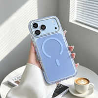 Coque magnétique JOYPORODO B541 Colors pour iPhone 18 17 Pro Max, chargement magnétique puissant, antichoc, protection arrière souple en gel