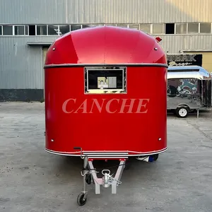 Carrito de Comida Móvil Comercial para Restaurante al Aire Libre, Estándar Europeo, para Venta de Hot Dogs y Papas Fritas - Product Image 6