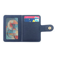 Minibook personnalisé Portefeuille porte-cartes de crédit en cuir PU Portefeuille mince pour carte d'identité Visa