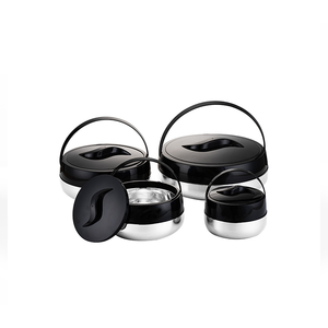 4pcs Casserole isolée de grande capacité 2L/4L/6L/10L Vaisselle <span class=keywords><strong>en</strong></span> métal bon marché pour chauffe-plats Cuisine et école - Product Image 1