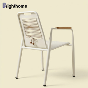 <span class=keywords><strong>Sillas</strong></span> de Comedor para Jardín, Patio y Restaurante, Resistentes al Agua, de Aluminio y Cuerda, Precio de Fábrica - Product Image 2