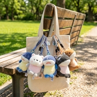Pendentif Peluche Requin Représentant un Dauphin Réaliste de Dessin Animé, Jouet en Peluche Unisexe, Breloque de Sac, Porte-clés en Tissu Polyester 18cm