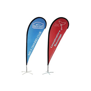 ป้ายธงขนนกสำหรับธุรกิจแบบสองด้านหยดน้ำตาสำหรับโฆษณากลางแจ้งออกแบบได้ตามต้องการ - Product Image 4
