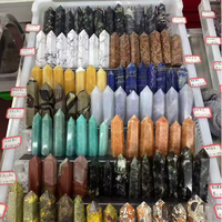 Obélisques en Cristal Naturel Mélangé, Pointes de Baguette de Quartz de Guérison pour la Méditation Feng Shui, Décoration Intérieure, Vente en Gros