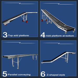 สายพานลำเลียงยาว 3 ม. 4 ม. 5 ม. 6 ม. สามารถปรับแต่งได้ สายพานลำเลียงสำหรับขนถ่ายทราย ปูนซีเมนต์ และขยะก่อสร้าง - Product Image 2