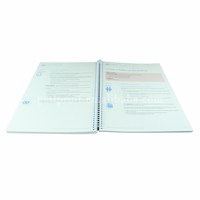 Boucle blanche en plastique Softcover Spiral Book Printing Wire O Bound Book Printing Company