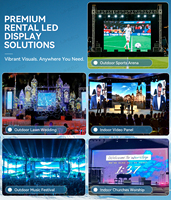 UHLED İç Mekan Led Ekran P1.95 P2.604 P2.976 P3.91 500x1000mm İç Mekan LED Video Duvarı Festival Sahne Ekranı için