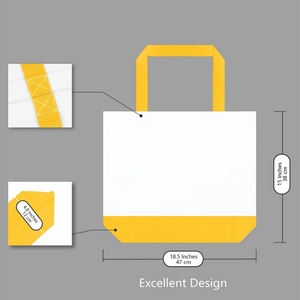 Sac fourre-tout vierge en toile de coton réutilisable et recyclable de 12 oz, de haute qualité, avec logo personnalisé, certifié ISO9001/BSCI/GRS, poignée en corde, faible coût - Product Image 5