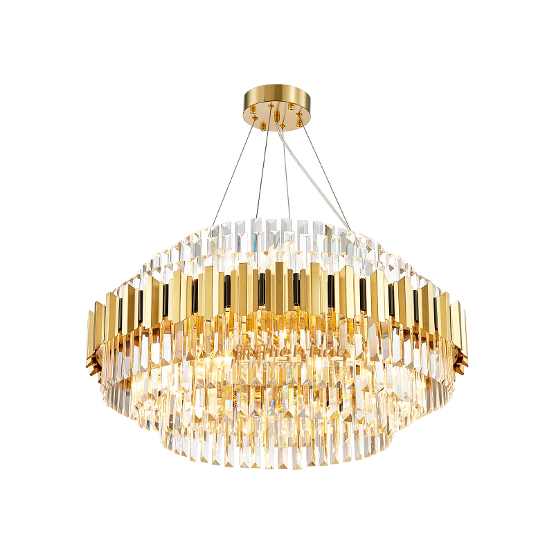 2022 Hot Sale Factory K9 Crystal Chandelier New Born Latest Design Stainless steel Luxury Indoor Hotel Home Crystal Chandeliers