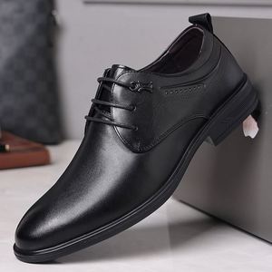 Botas de Tobillo de Piel Sintética para Hombre, Punta Redonda, Cierre de Cremallera, Marca de Moda Retro para Negocios - Product Image 4