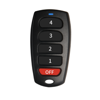 YET2181 Télécommande sans fil RF 433 MHz à 5 touches avec code d'apprentissage 1527 pour système d'alarme et de commande de lumières (montage/démontage)