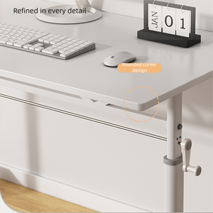 <span class=keywords><strong>Table</strong></span> d'appoint mobile en bois réglable en hauteur, idéale comme bureau d'<span class=keywords><strong>ordinateur</strong></span> ou <span class=keywords><strong>table</strong></span> de chevet pour la maison - Product Image 4