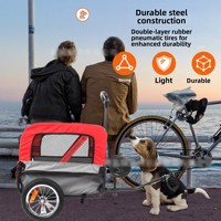 Remorque de vélo pliable de haute qualité pour animaux de compagnie, poussette, chariot de transport extérieur, chariot de jogging