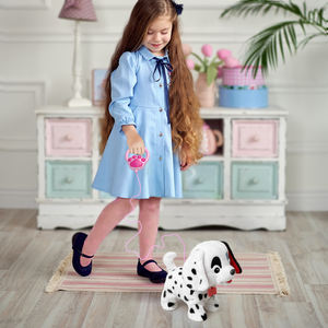 Vendita calda telecomando peluche cucciolo di cane realistico che cammina abbaia coda scodinzolante funzione di annuire regalo giocattoli di peluche - Product Image 6