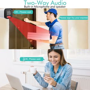 Tuya 4K HD 8MP منظر عن بعد للأماكن الخارجية مقاوم للماء رؤية ليلية ألوان رؤية 2 طريقة الحديث Wifi - Product Image 4