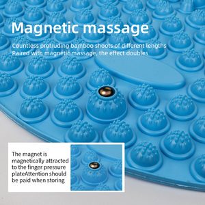Custom Logo Magnetische Therapie Acupressuurschijf Katoenen Voet Massager Reflexologie <span class=keywords><strong>Mat</strong></span> Yoga Tpe Materiaal Sport Entertainment