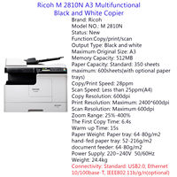 Mesin Fotokopi Laser Baru Rioch Mini Copier Machine Ricoh Aficio M2810N Mesin Fotokopi A3 Mono Mesin Fotokopi Ricoh A3 A4