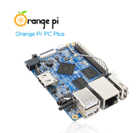 Module électronique Orange Pi PC Plus 1G + 8G EMMC, avec port Ethernet 100M/wifi/caméra/MIC/IR, prend en charge Android, ubuntu, Debian